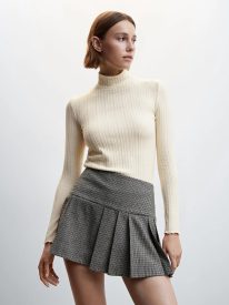 Adagro Womens T-shirts Turtle Neck Slim Fit Tee